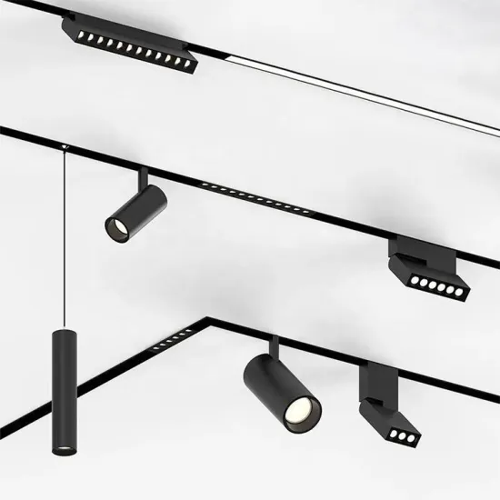 Shinyland 3000K LED Track Lights - Adjustable Beam Angle Shop LED Magnetic Track Light