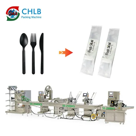 Packing Machine for Disposable Spoon Fork Knife Cutlery Sets