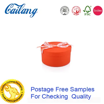Round Candle Box With Ribbon Handle