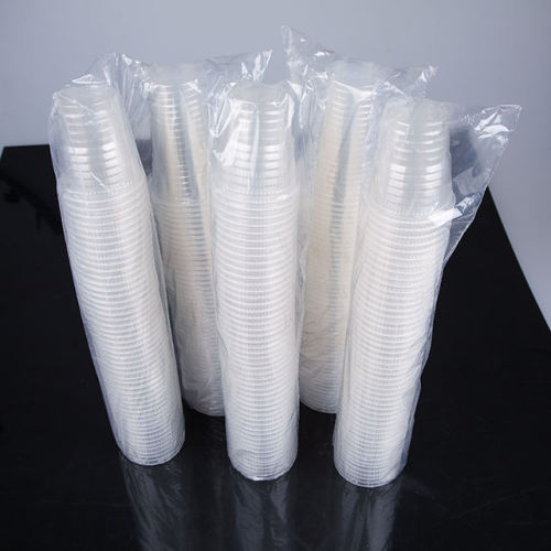 Nou design automat de ambalare automată din plastic de 12 oz pentru ambalarea cupei de plastic