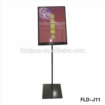 FLD-J11 Promotional Supermarket square pipe sign board display stand
