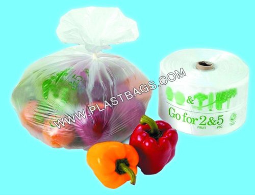 HDPE Transparent Plastic flat bags on roll