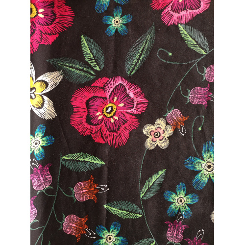 Embroidery Design Rayon Challis 30S Light Printing Fabric