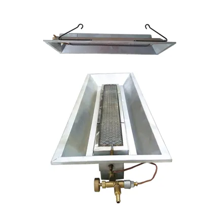 Gas fired infrared patio heaters