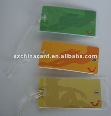 High quality plastic luggage tag