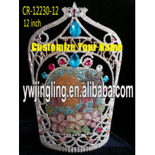12 Inch Pageant Crown Sun Flowers Crown