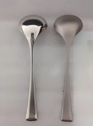 Pure titanium soup ladle