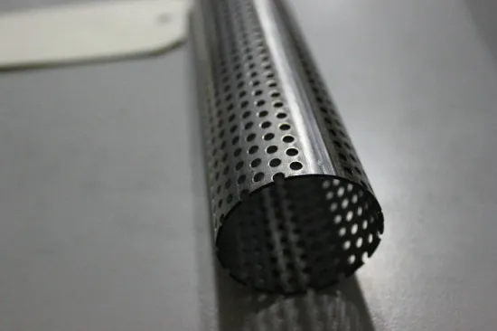 316 Ss Punched Perforated Metal Mesh Filter Tubes 0.4mm - 1.6mmΦ