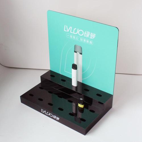 Train plexi acrylic countertop e cigarette display stand