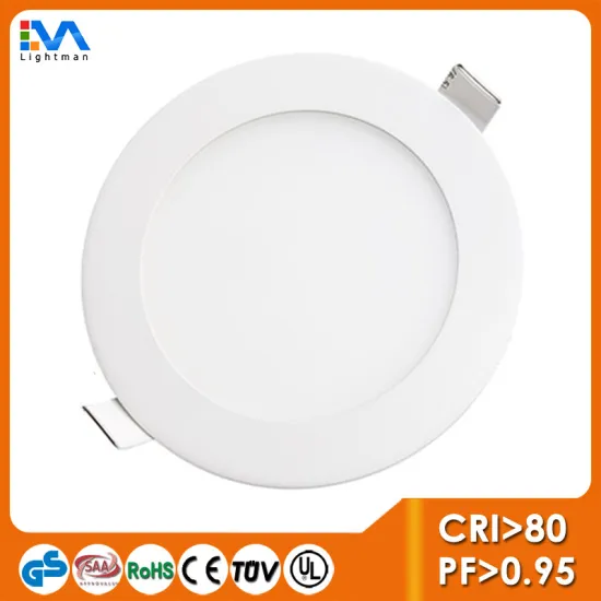 High standard indoor led reccessed 12w 170mm round led ceiling panel light