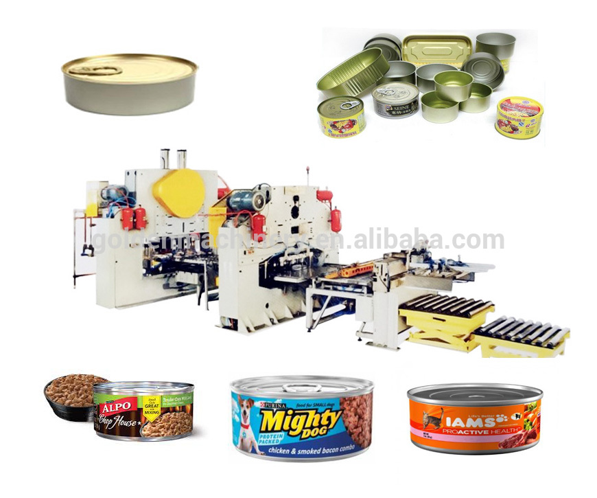 Automatic 2-Piece Luncheon Meat Tin Can Production line