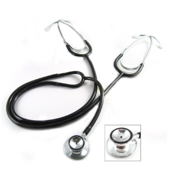 Dual-head stethoscope for teaching use