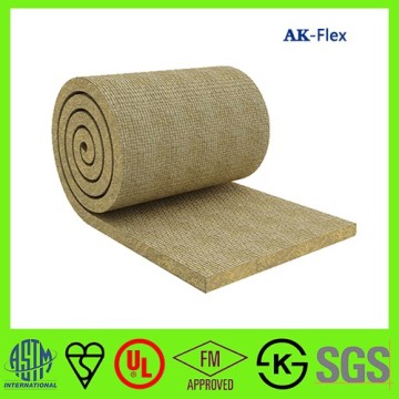 Exterior Wall rock wool blanket with mesh