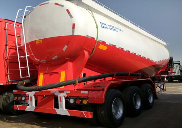 bulk cement transport semi trailer