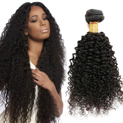 Curly Weave Human Hair Afro Kinky Curly Clip in Hair Extensions/Kinky Curly Virgin Hair
