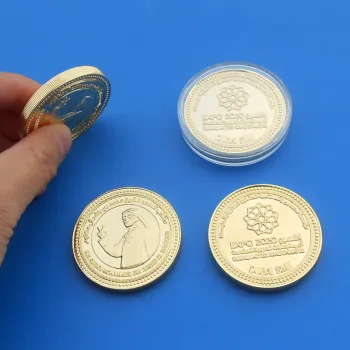 Gold Expo 2020 Dubai UAE Challenge Coin