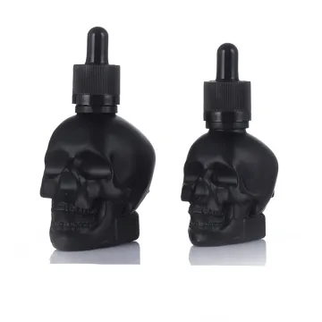 Skull Glass Dropper Bottles Empty Refillable Bottles