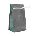Pochette à fond plat 100% imprimé sur mesure 100% de qualité alimentaire avec des sacs à café à glissière