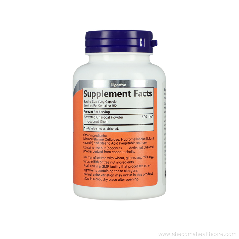 Activated Charcoal Detox Support Activated Charcoal Capsules