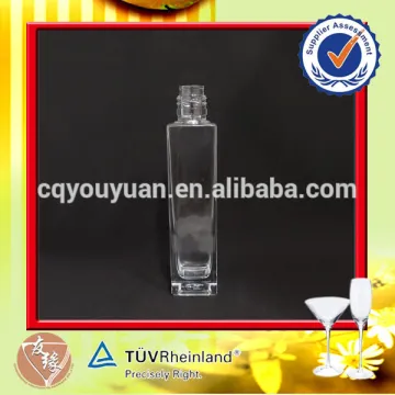 hot sale square clear 200ml marasca glass bottle olive oil bottle