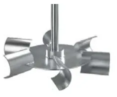 Semicircular Half Pipe Blade Smiths Disc Turbine Agitator