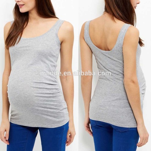 Pregnant Blouse Bulk Clothing, Pregnant Maternity Breastfeeding Vest 100 Cotton Breathable Fat Pregnant Women Maternity Clothing