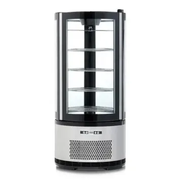 Commercial Upright Round Cake Display Refrigerator - 100L