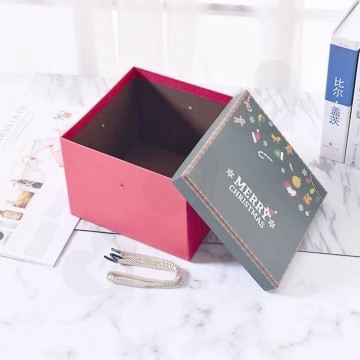 luxury cardboard navy christmas gift packing box