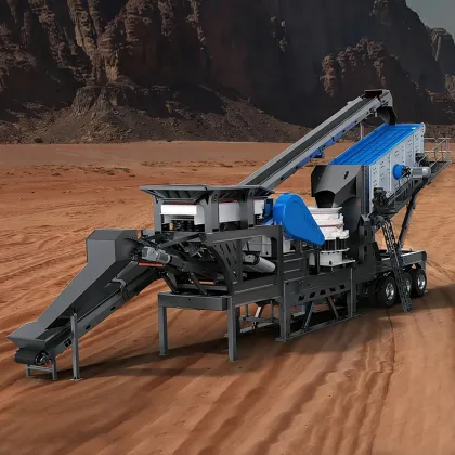 Four Combination Wheeled-Mounted Crushers for stone Crushing