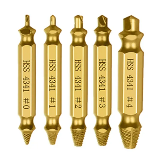 Royal Sino 4/5/6 Pcs Drill Busted Hexagonal Damaged Screw Extractor