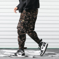 Pantalones de carga de hip hop de múltiples bolsillos para hombres