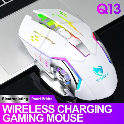 Silent Rechargeable Wireless Mouse for Gaming and Laptops