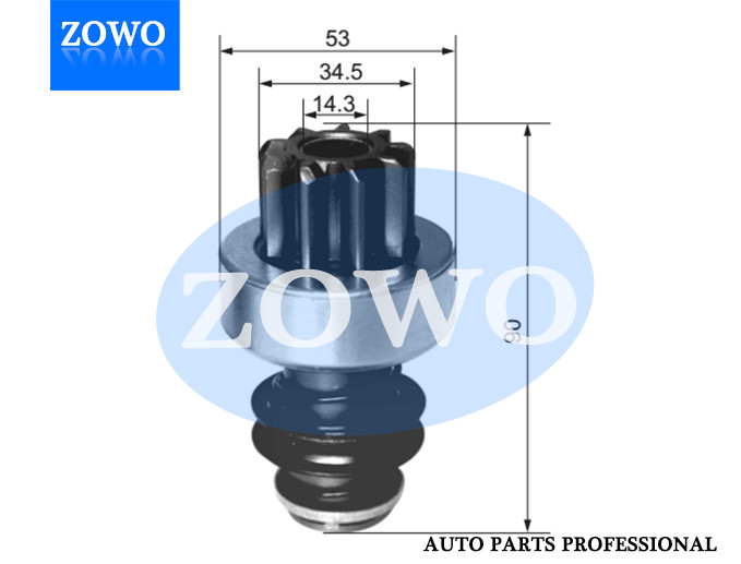 54 9185 Starter Bendix 9t Bosch