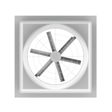 Fiberglass negative pressure fan