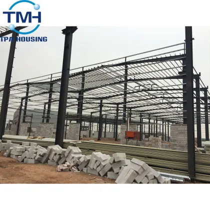 Modern Structural Steel Iron Frame Workshop Construction