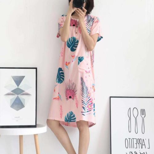 Rayon mittellanges Zuhause Pullover lockeres Kleid