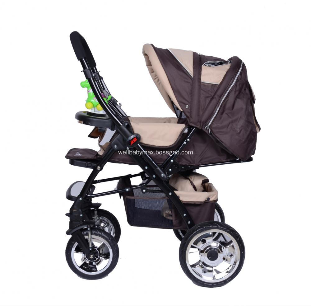 Luxury Shock Absorption Large Wheel Baby Stroller