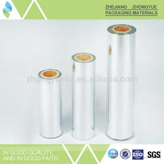 Metalized PET aluminized mylar film apply for bubble wrap & epe foam lamination