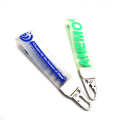 Wristlet Strap Clear Custom Soft Rubber PVC Keychain