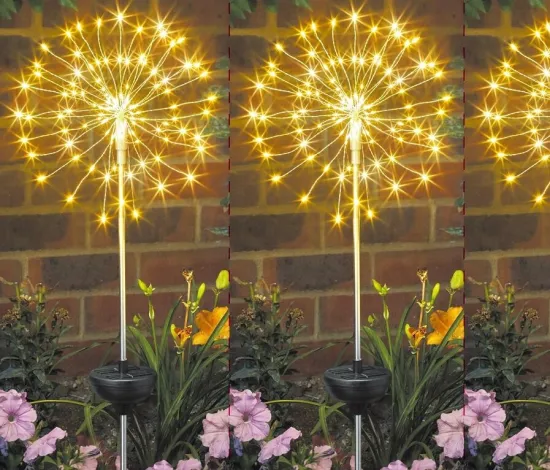 Colorful Solar Firework Garden Lights: An Eye-Catching Outdoor Décor Solution
