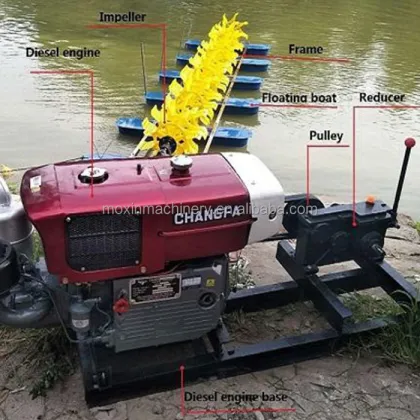 Moxin Chnagfa Brand 16hp Paddle Wheel Aerator Diesel Engine