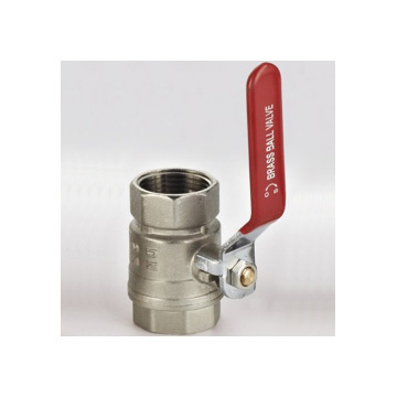 Brass ball valve with handle and chrome plated (V71030)