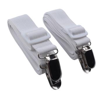 Greenwell Low MOQ Household Fitted Sheet Straps with Corner Fasteners and Suspenders Set of 2
