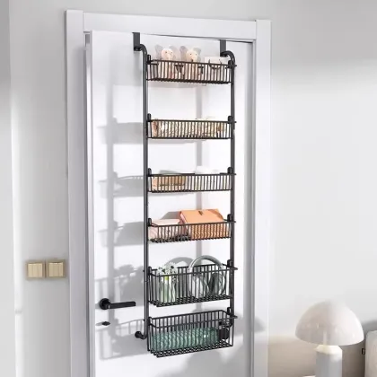 Multi-Layer No-Drill Door Back Hanging Rack