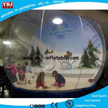 New popular inflatable snow globe for kids, giant inflatable snow globe with beautiful photo insert