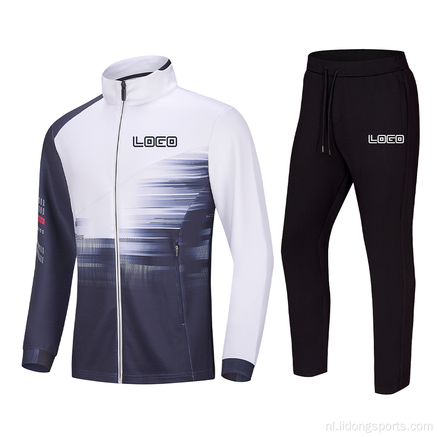 Aangepast nieuwste ontwerpsublimatie Running TrackSuit