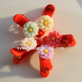 Hottest Colors Beautiful Resin Flower Hair Slide Accessory