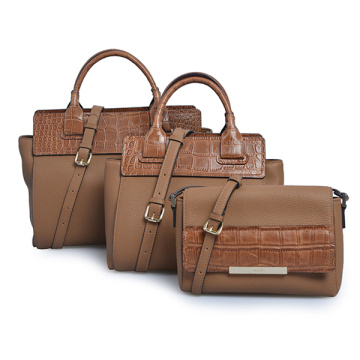 Raffinata borsa a tracolla Parker in pelle di vitello Marrone-cognac