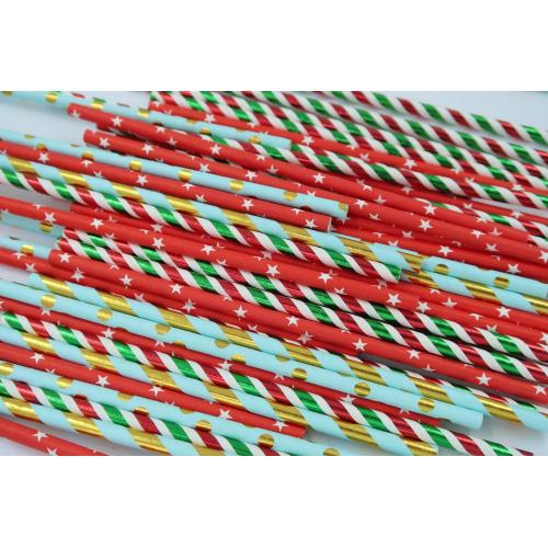 Biodegradable Paper Straws Paper Straw with Design For Drink Manufactory