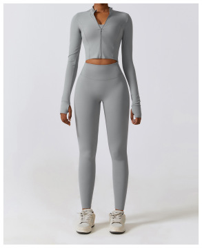 Kit de vêtements de gymnase féminin en gros: ensemble de yoga 4 pièces avec combinaison de lifting des fesses
